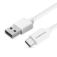 (Open Box) Ambrane ACT-2 2.4A Type C to USB A Fast Charging Cable for Type C Mobiles (2 Meter, 6.6 Feet) (White)