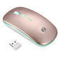 (Open Box) Zoook Blade Wireless Mouse -Rechargeable 7 Colour mice/ RGB Breathing Lights/ 3 DPI Levels/ Auto Shut Down/ Silent Click Technology/ 600 Mah Battery/ Light Weight/ Plug and Play (Black)