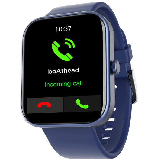 (Without Box)boAt Wave Electra Smart Watch w/ 1.81" (4.5 cm) HD Display, Smart Calling w/Ultra-Seamless BT Calling Chip,20 Built-in Watch Faces,100 + Sports Modes,Menu Personalization,in-Built Games(Deep Blue)