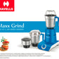 Havells Hydro Plus 1000 watt 4 Jar Mixer Grinder with Ball Bearing Motor, 22000 RPM, Wider mouth Stainless Steel Jar, Hands Free operation, SS-304 Grade Blade & 2 Yr Manufacturer Warranty