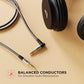 (Open Box) boAt Aux L500 with Gold Plated Tip, Premium Alloy Cover, Mesh Braiding, 1.5 m Tangle-Free 3.5 mm Cable(Silver)
