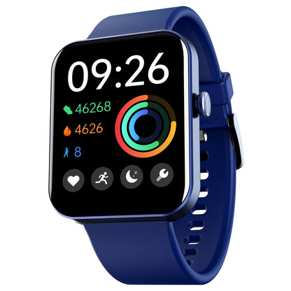 (Open Box)boAt Wave Leap Call Smart Watch w/ 1.83" (4.6 cm) HD Display, Advanced Bluetooth Calling, Coins,Multiple Watch Faces, Multi-Sports Modes, IP68, HR & SpO2, Metallic Design, Weather Forecasts(Deep Blue)