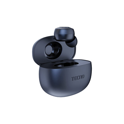 (Open Box) Tecno Ace-A3 | 30 Hours Standby Time | Bluetooth Truly Wireless in Ear Earbuds BT 5.0 | Light Weight | Splash Proof, with mic, Black