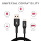 (Open Box) boAt Type C A325/A320 Tangle-free, Sturdy Type C Cable with 3A Rapid Charging & 480 Mbps Data Transmission Speed, Compatible with Smartphones & Tablets(Black)