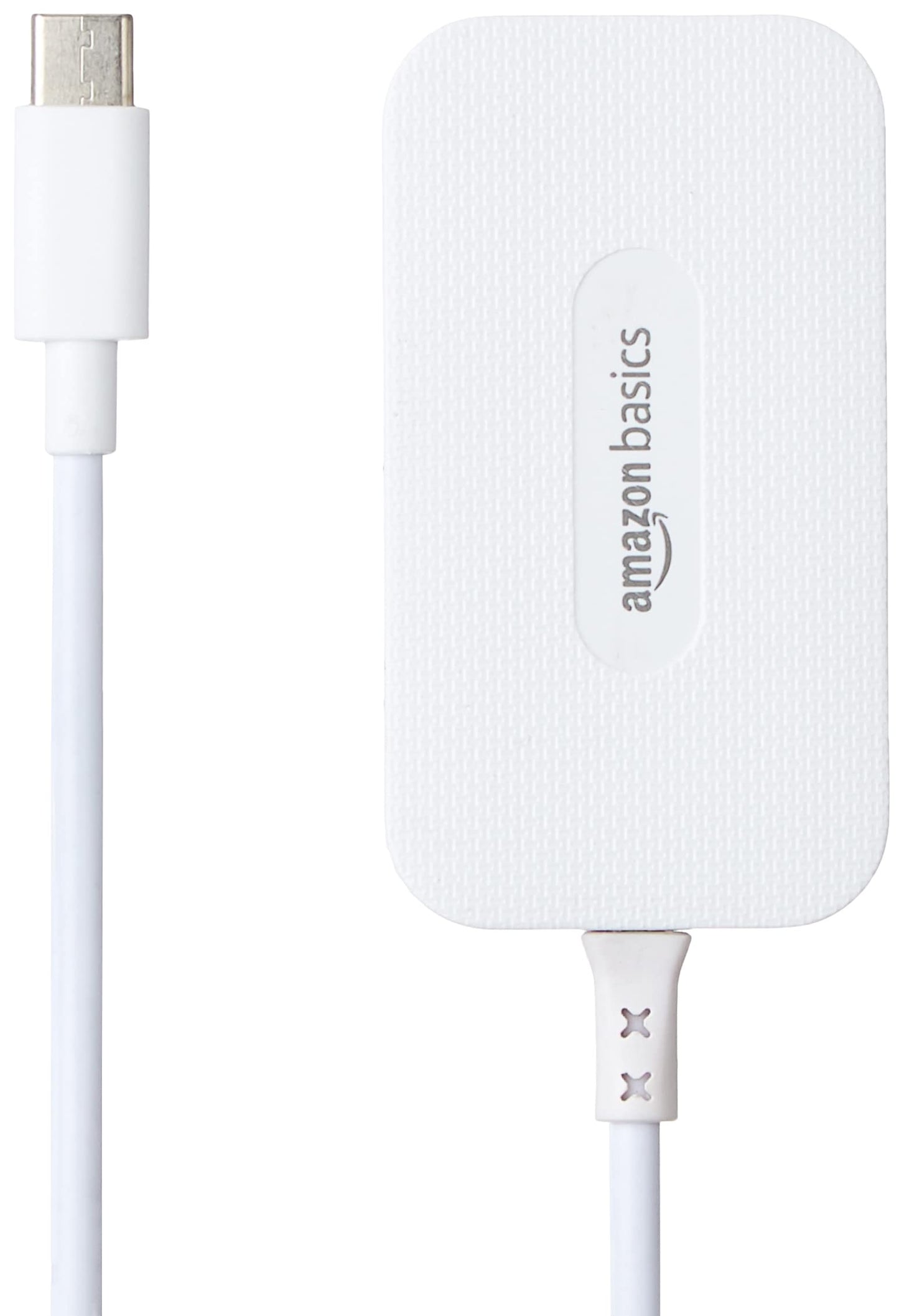 (Open Box) Amazon Basics 4 Port USB 2.0 Hub, 0.3M Length, 37.5 Grams White