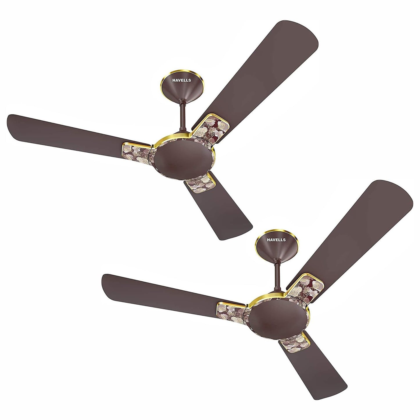 Havells Enticer Art Collector Edition 1200mm Decorative, Dust Resistant, High Power in Low Voltage (HPLV), High Speed Ceiling Fan (Rose Gold)