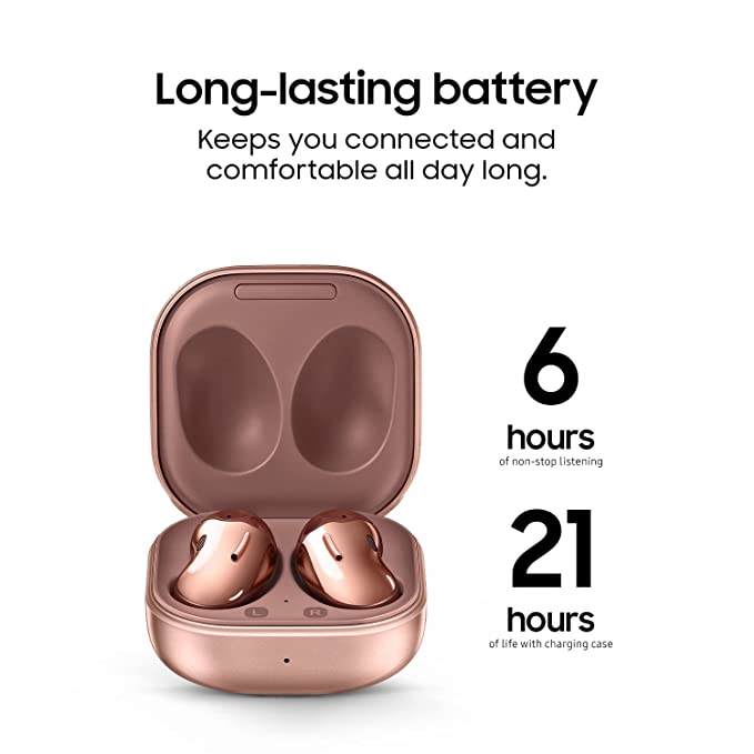 Open Box Samsung Galaxy Buds Live Bluetooth Truly Wireless in Ear Earbuds with Mic Upto 21 Hours Playtime Mystic Bronze