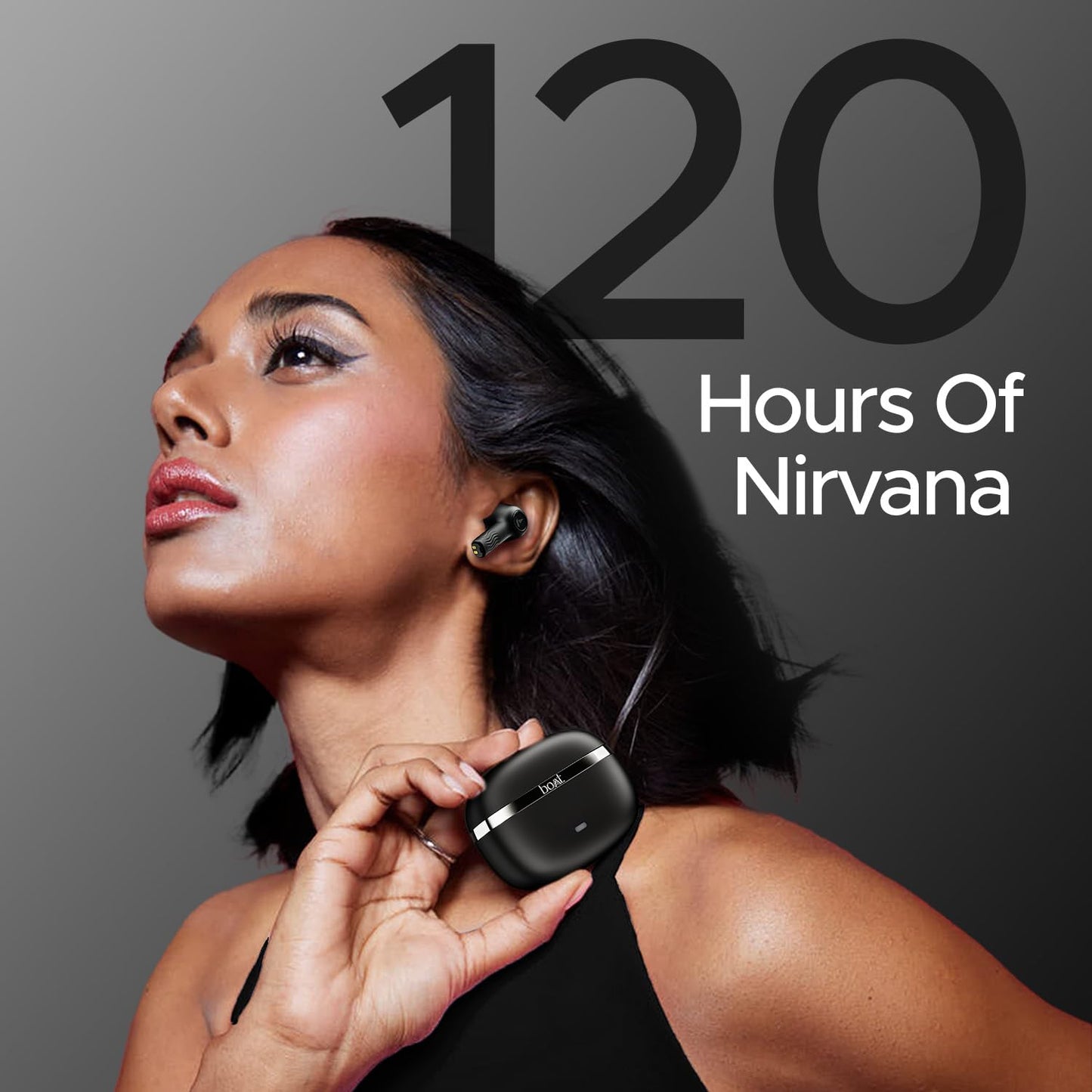 (Open Box) boAt Nirvana Ion ANC 120HRS Battery, Crystal Bionic Sound w/Dual EQ Modes, 4Mics ENx, App Support, Low Latency, IPX4, v.5.2 Bluetooth TWS in Ear Earbuds Wireless Earphones with mic