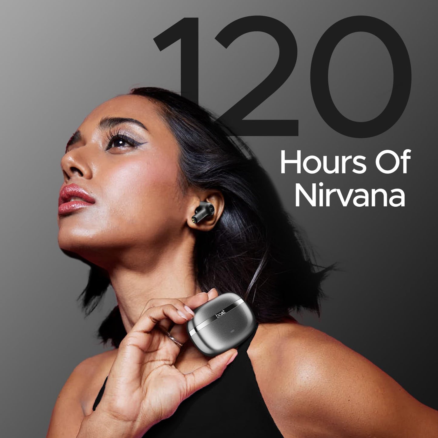 (Open Box) boAt Nirvana Ion ANC 120HRS Battery, Crystal Bionic Sound w/Dual EQ Modes, 4Mics ENx, App Support, Low Latency, IPX4, v.5.2 Bluetooth TWS in Ear Earbuds Wireless Earphones with mic