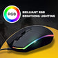 (Open Box) BRIX R8 Gaming Mouse 2400 DPI (Adjustable 800/1200/1600/2400 DPI) USB 4D Buttons with Mouse