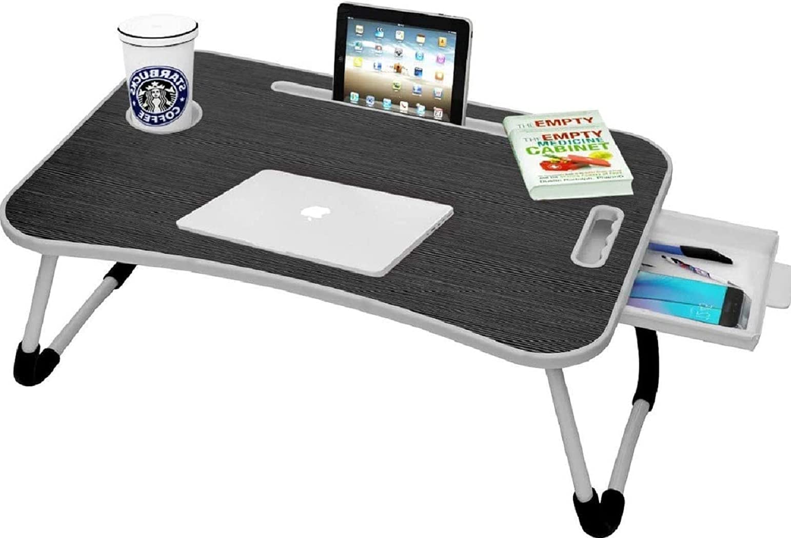 Open Box Callas Multipurpose Foldable Laptop Table with Cup Holder FABGIZMOZ