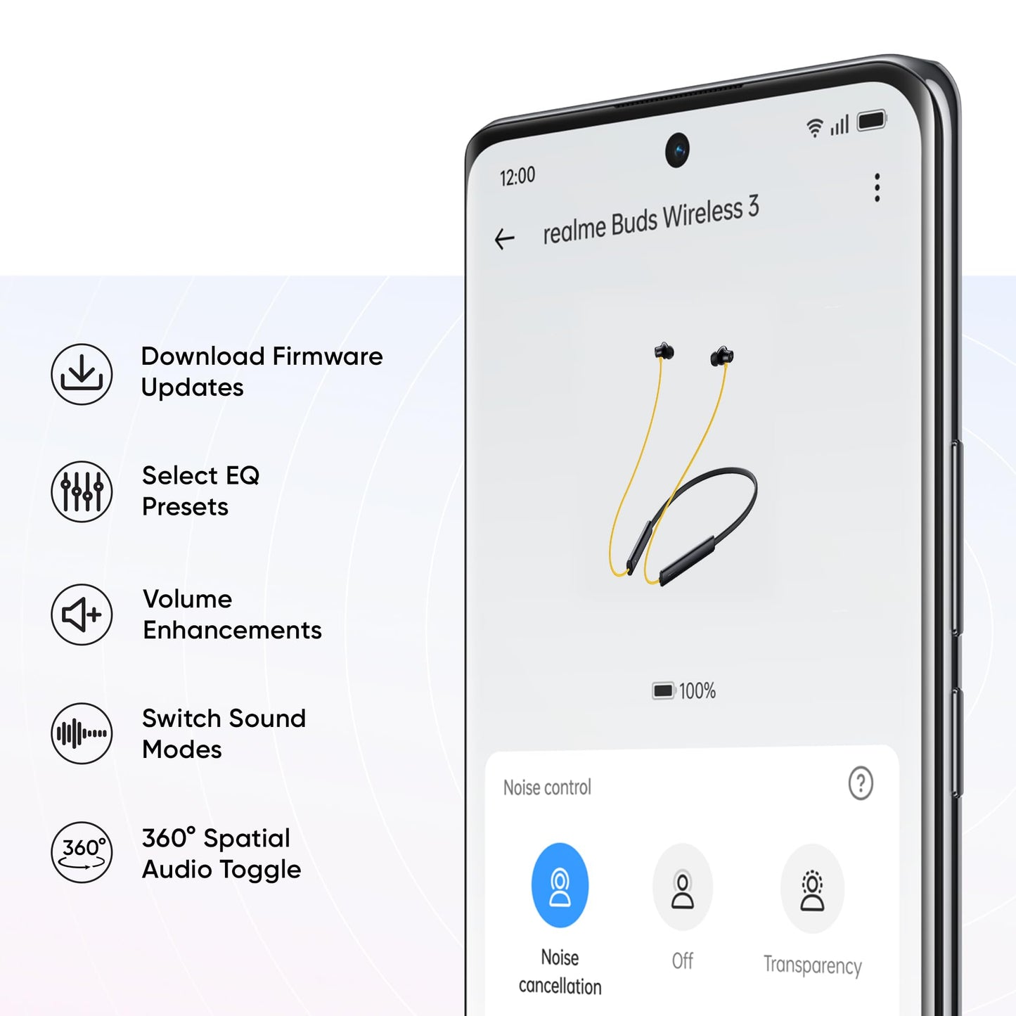 (Open Box) realme Buds Wireless 3 Neo in Ear Bluetooth Neckband with 13.4 Mm Dynamic Bass Boost Driver,Upto 32 Hours Playback,Fast Charge,Ai Enc,45Ms Low Latency,Ip55 Dust&Water Resistannt&Bluetooth V 5.4 Black