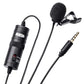 (Open Box) Boya ByM1 Auxiliary Omnidirectional Lavalier Condenser Microphone with 20ft Audio Cable (Black)