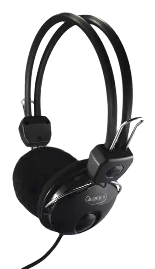 (Open Box) Quantum QHM888 Wired Headset with Mic (Black)