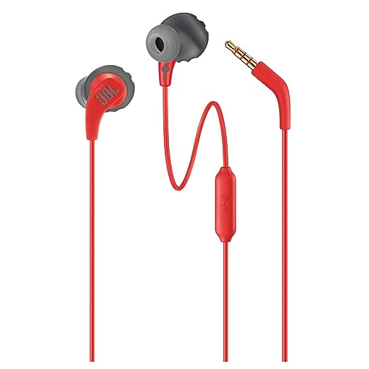 (Open Box) JBL Endurance Run, Sports in Ear Wired Earphones with Mic, Sweatproof, Flexsoft eartips, Magnetic Earbuds, Fliphook & TwistLock Technology with Voice Assistant Support for Mobiles