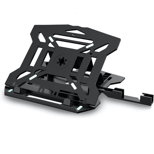 (Open Box) Dyazo Laptop Stand Riser | Ventilated | Portable | Foldable Compatible for MacBook Notebook 12 inches/30cm /13 inches /33cm/14.1 inches/35cm/15.6 inches/39.6cm Laptops