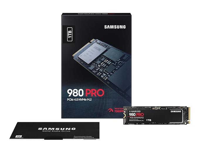 (Open Box) Samsung 980 PRO 1TB PCIe 4.0 NVME M.2 SSD (MZ-V8P1T0BW)