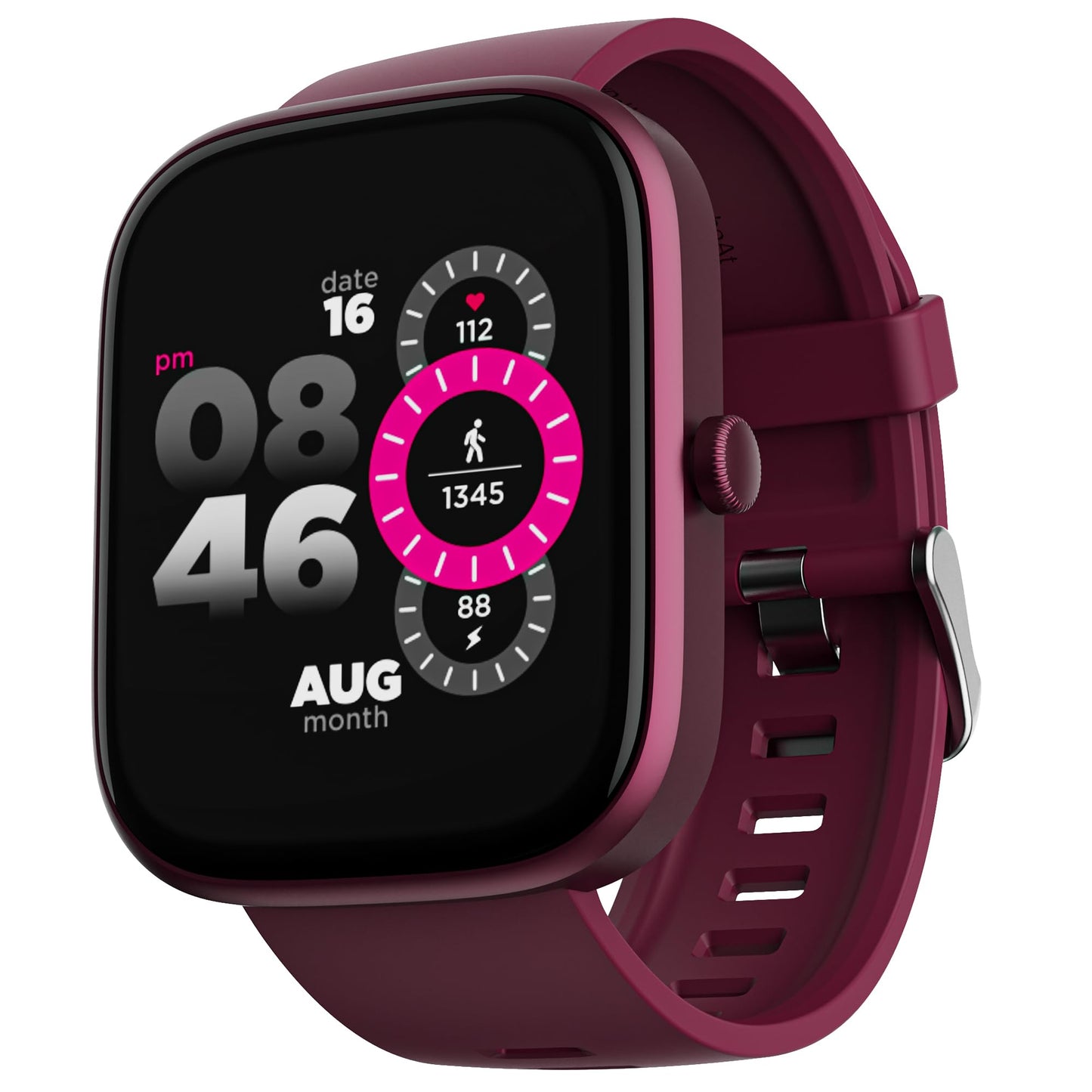 (Open Box) boAt Ultima Prism Smart Watch w/ 1.96" (4.9 cm) AMOLED Display, BT Calling, 700+ Activities, Always on Display, Female Wellness, IP67 Dust, Sweat & Splash Resistance, HR & SpO2(Steel Black)