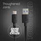 (Open Box)  FLiX (Beetel) USB to Type C PVC Data Sync & 2A Smartphone Fast Charging Cable, Made in India, 480Mbps Data Sync, Tough Cable, 1 Meter Long USB Cable for USB Type C Devices Black XCD-C12