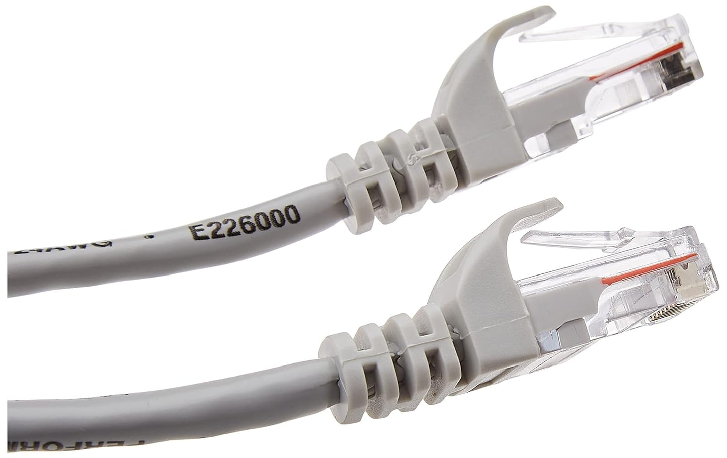 (Open Box) amazon basics RJ45 Cat-5e Network Ethernet Patch/LAN Cable for Router - 50 Feet (15.2 Meters, White) USB 2.0Printer (Black, 9.8 Feet/3 Meters)