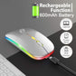 (Open Box) Zoook Blade Wireless Mouse -Rechargeable 7 Colour mice/ RGB Breathing Lights/ 3 DPI Levels/ Auto Shut Down/ Silent Click Technology/ 600 Mah Battery/ Light Weight/ Plug and Play (Black)