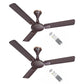 Havells 1200mm Milor BLDC Motor Ceiling Fan | 5 Star with RF Remote, 100% Copper, High Air Delivery | Upto 57% Energy Saving, ECO Active Technology, Flexible Timer Setting |