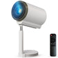 (Open Box) Portronics Beem 440 Smart LED Projector with 720p HD Resolution, Rotatable Design, Built-in Streaming Apps (Netflix, Prime Video, Hotstar), 2000 Lumens, Screen Mirroring, 3 Watts Speaker (White)