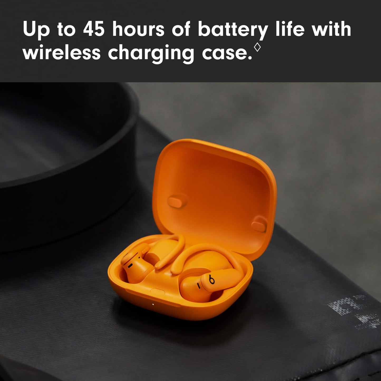 (Open Box) Beats Powerbeats Pro 2 Wireless Bluetooth Earbuds – Noise Cancelling, Heart-Rate Monitor, IPX4, Up to 45 Hours Battery & Wireless Charging Case, Works with Apple & Android - Electric Orange