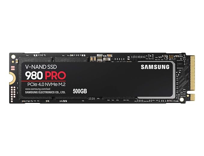 (Open Box) Samsung 980 PRO 500GB PCIe 4.0 NVME M.2 SSD (MZ-V8P500BW)