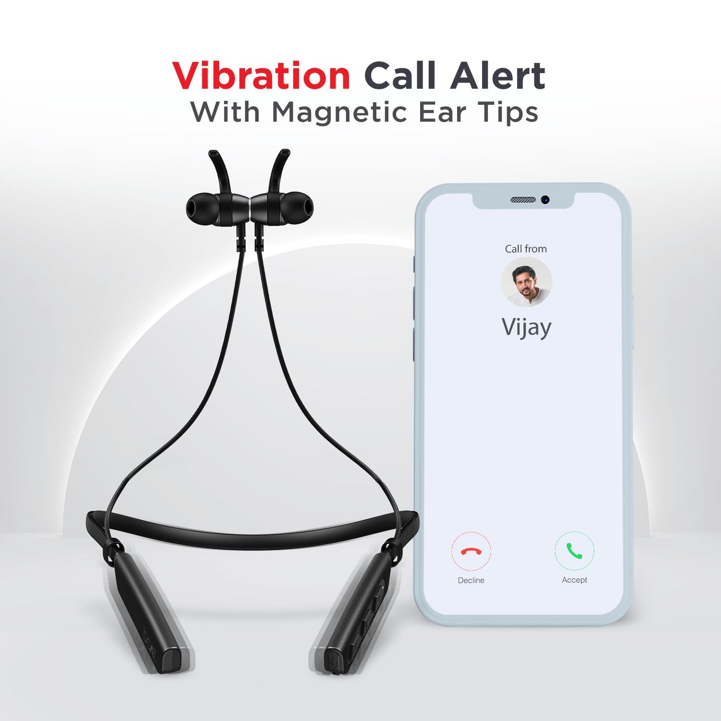 (Open Box) boAt Rockerz 235 Pro Wireless Bluetooth Neckband in Ear Earphone, Upto 20 hrs of Playtime, Beast Mode, Low Latency, IPX5 Water & Sweat Resistance, ENx Technology, Bluetooth v5.2(Furious Blue)