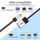 (Open Box) AGARO Micro HDMI to HDMI Cable Male to Female Micro HDMI adapter, Supports 4K, 3D, Silver