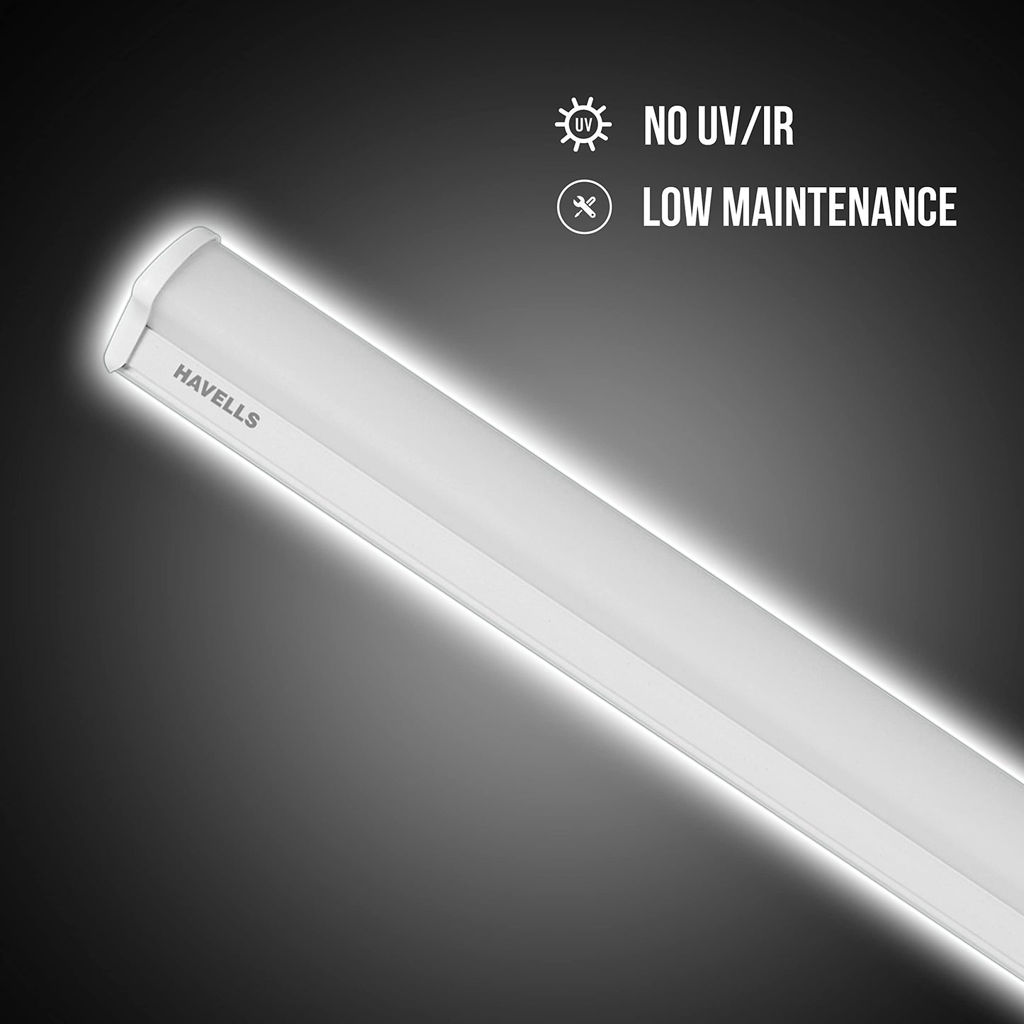 Havells 20w LED Pride Plus Spectra Batten 6500k (Cool Day Light, Pack of 5), White, LHEXARP7IN1W020-Pk5