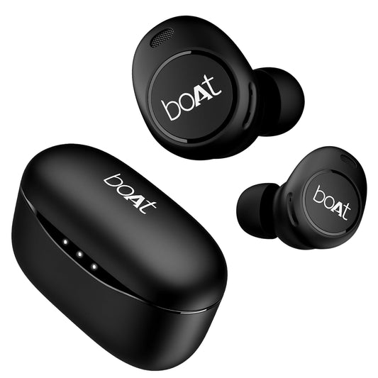 (Open Box) boAt Airdopes 121 V2 Plus Truly Wireless in Ear Ear Buds w/ 50 Hours Playtime, Quad Mics with Enx Tech, ASAP Charging, Beast Mode(50Ms Low Latency), BTv5.3 & IPX4(Active Black)