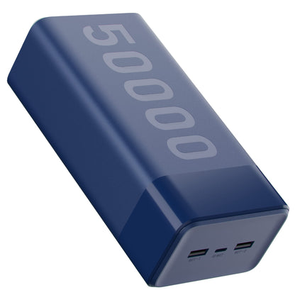 (Open Box) Ambrane 50000mAh Powerbank, 20W Fast Charging, Metallic Body, Triple Output, Type C PD (Input & Output), Li-Polymer, Compatible for iPhone, Android and Other Devices (Stylo Max, Blue)