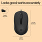 (Open Box)HP 150 Wired Mouse- Elegant Ergonomic Design, 1600 DPI Optical Tracking, USB Plug & Play / 3 Years Warranty (240J6AA), Black