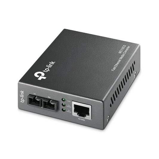 (Open Box) TP-Link MC110CS Single-Mode Media Converter (Black)