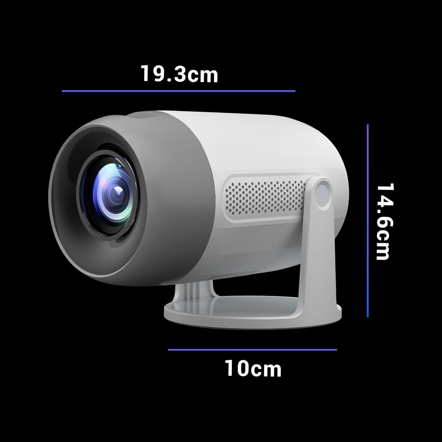 (Open Box) ZEBRONICS ZEB-Pixaplay 63 1080p LED Projector, White