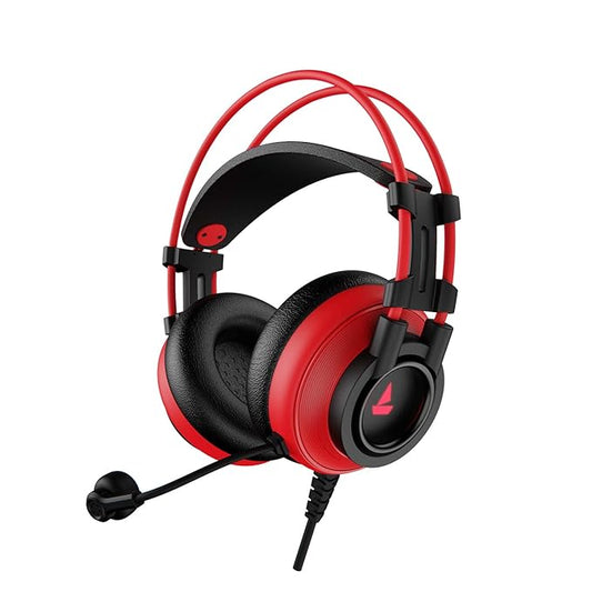 (Without Box) boAt Immortal IM-200 7.1 Wired Over Ear Headphones Channel USB Gaming Headphone with RGB Breathing LEDs & 50mm Drivers with mic