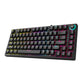 (Open Box) EvoFox Katana X2 TKL Mechanical Gaming Keyboard | 3‑Pin Replaceable Clicky Blue Switches, Dynamic Backlighting, All Keys Anti‑Ghosting, Volume Knob, Copilot, Xbox Gamebar, Screenshot & More (Black)