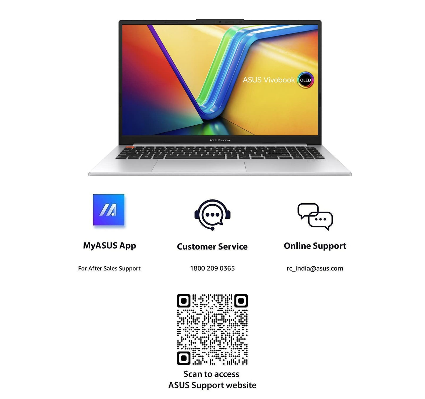 (Brand Refurbished)ASUS Vivobook S 15 OLED (2023), Intel Core EVO i5-13500H 13th Gen, 15.6" (39.62 cm) 2.8K 120Hz OLED, Thin & Light Laptop (16GB/512GB SSD/Windows 11/Office 2021/75WHr/Silver/1.7 kg) S5504VA-MA543WS