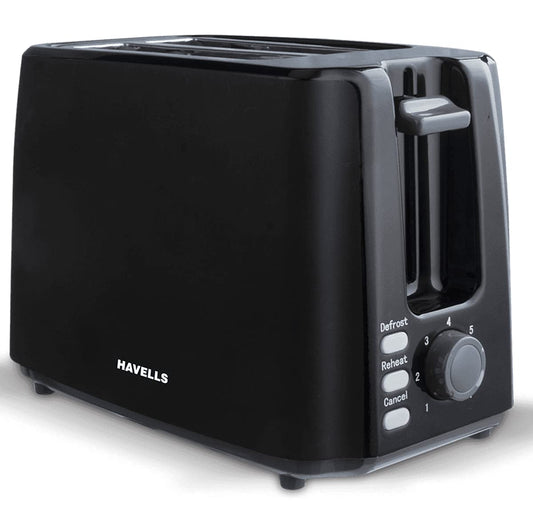 Havells Crisp Plus 750 Watts Pop up Toaster (Black)