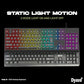 (With Scratch) Dyazo Wired Gaming Keyboard and Mouse Combo Static RGB Static Light (only 2 Modes on & Off) for Windows Compatible for PC, Laptop (Black)