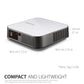 (Open Box) Viewsonic M1 Mini Portable Projector | Jbl Speaker | Hdmi | Auto Keystone |Built-in Battery |100" Projection Image 854 X 480 | 100 Lumen - White