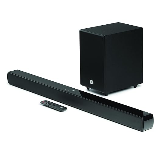 (Open Box) BL Cinema SB241, Dolby Digital Soundbar with Wired Subwoofer for Extra Deep Bass, 2.1 Channel Home Theatre with Remote, HDMI ARC, Bluetooth & Optical Connectivity (110W)