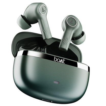 (Open Box) boAt Nirvana Ion ANC 120HRS Battery, Crystal Bionic Sound w/Dual EQ Modes, 4Mics ENx, App Support, Low Latency, IPX4, v.5.2 Bluetooth TWS in Ear Earbuds Wireless Earphones with mic