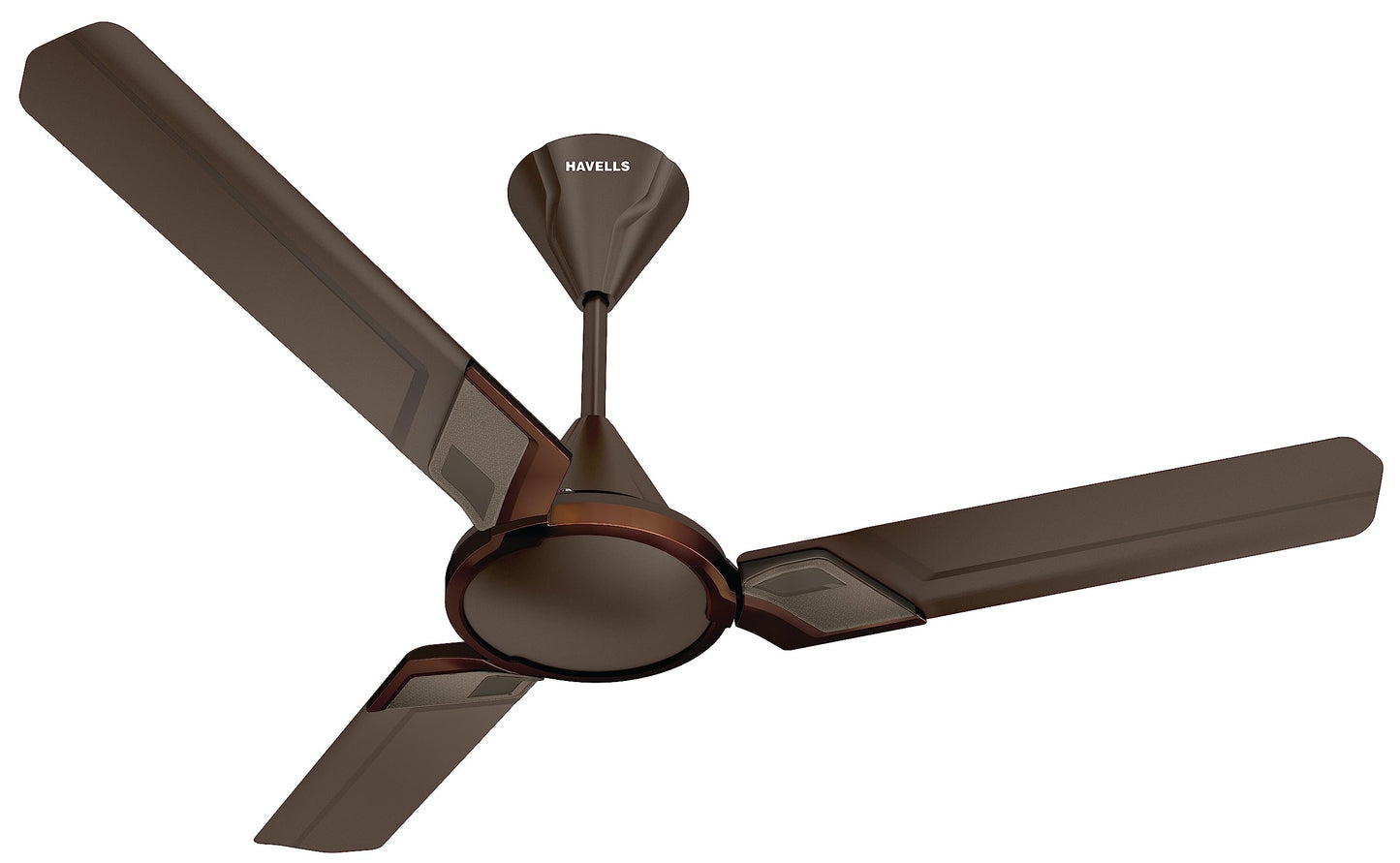 Havells Zester ES 1200mm Decorative Ceiling Fan with 100% Pure Copper|Watt: 55|Air Flow: 222 cmm|Speed: 390 RPM|65 dB|(Dusk)