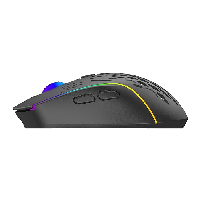 (Open Box) Ant Esports  GM700 Lightweight Wireless RGB Gaming Mouse 4 Adjustable DPI