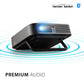 (Open Box) Viewsonic M1 Mini Portable Projector | Jbl Speaker | Hdmi | Auto Keystone |Built-in Battery |100" Projection Image 854 X 480 | 100 Lumen - White