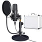 (Open Box) Maono AU-A04TC USB Condenser Podcast PC Microphone Kit with Aluminum Case