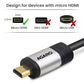 (Open Box) AGARO Micro HDMI to HDMI Cable Male to Female Micro HDMI adapter, Supports 4K, 3D, Silver